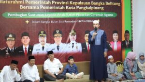 Bulan Ramadan, Ust. KH. Muhammad Kurnia Isi Tausiah di Forkopimda Bangka Belitung - www.swarnaberita.com